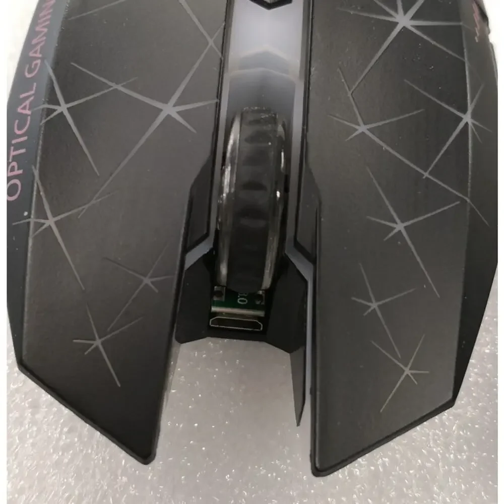 TENMOS Wireless Gaming Mouse Rechargeable LED Optical Mice with USB Receiver